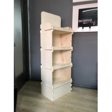 AHŞAP STAND RAFLI 028 TEK YÖNLÜ